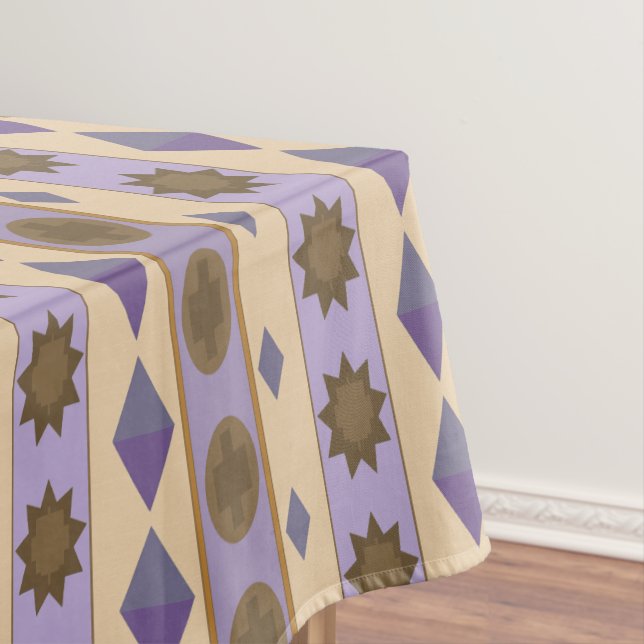 Toalha De Mesa SÍMBOLOS impressão grande azul (Posição Original)