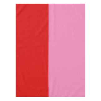 Toalha De Mesa Simple Plain Red and Pink Colorblock Party
