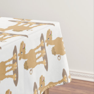 Toalha De Mesa Simples ilustração de desenho animado de camelo 