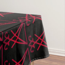 Sinal Vermelho de Lucifer Satanic Occult Altar