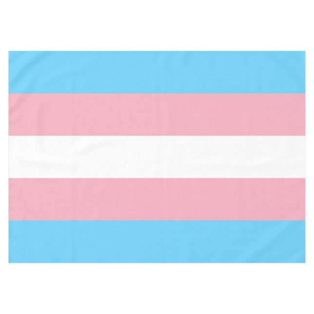 Toalha De Mesa Sinalizador do Orgulho Transgênero (Frente (Horizontal))