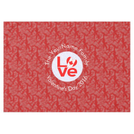Toalha De Mesa Sinalizador Red LOVE Canadense Personalizado