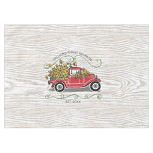 Toalha De Mesa Sindicato da Família Red Vintage Truck Girassóis R