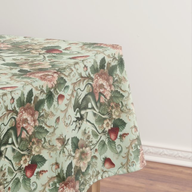 Toalha De Mesa Sinos De Morango - Padrão Médio Gótico (Posição Original)