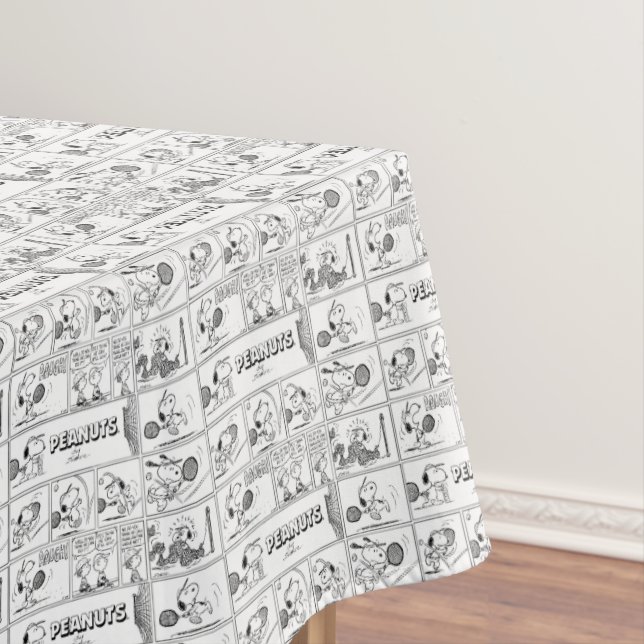 Toalha De Mesa Snoopy Plays Tênis (Posição Original)