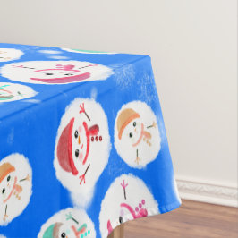 Toalha De Mesa Snowball e Snowman Blue 3