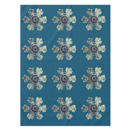 Toalha De Mesa Snowflakes Turquoise Tablecloth