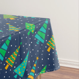 Toalha De Mesa Snowy Fir Trees Tablecloth