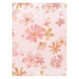 Toalha De Mesa Soft Pink Floral Blossom Dining Tablecloth
