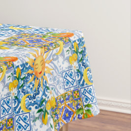 Toalha De Mesa Sol siciliano,limão,majolica,Mesa Runner