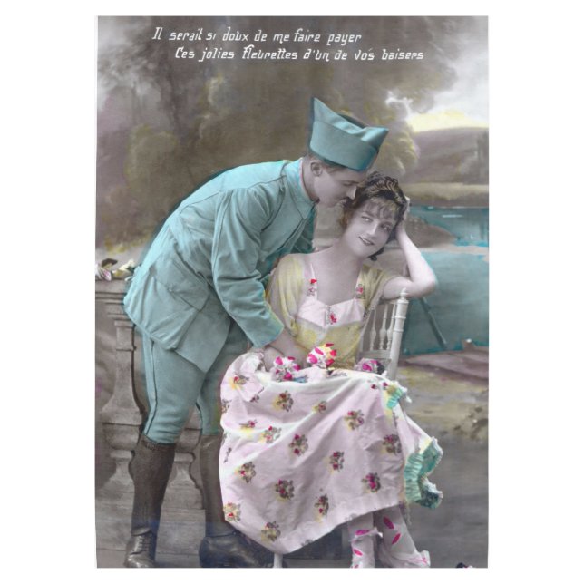 Toalha De Mesa Soldado e Lover (Frente)