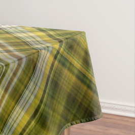 Toalha De Mesa Solidéu e Margaridas Xadrez Amarelo e Verde