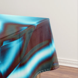 Toalha De Mesa Sombras de ciano azul no abstrato