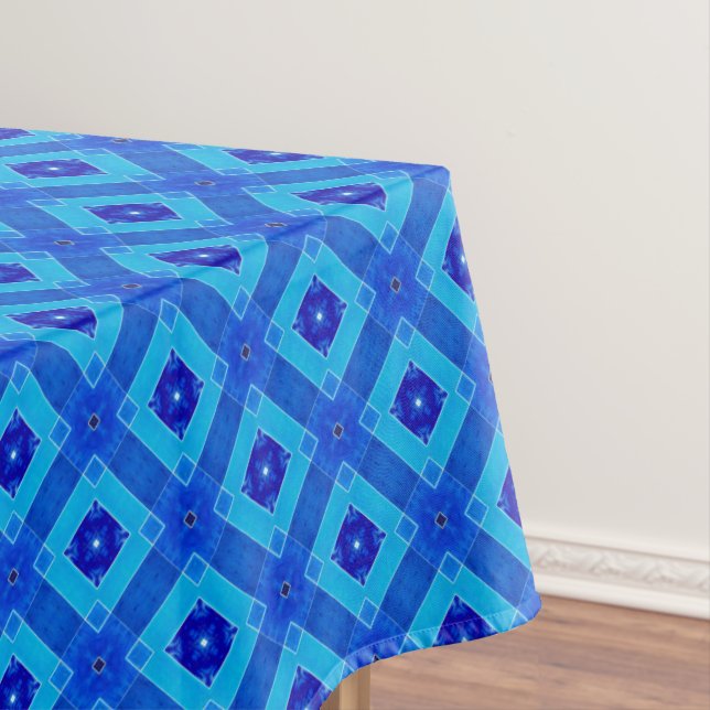 Toalha De Mesa Sombras de Tablecloth Azulejo Azul (Posição Original)