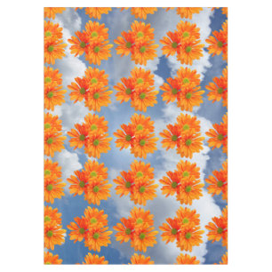 Toalha De Mesa Somente 3 Gerbera Daisy Blossoms + seu texto e sua