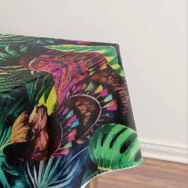 Toalha De Mesa Sonho de Llama na Selva Padrão de Superfície Perfe