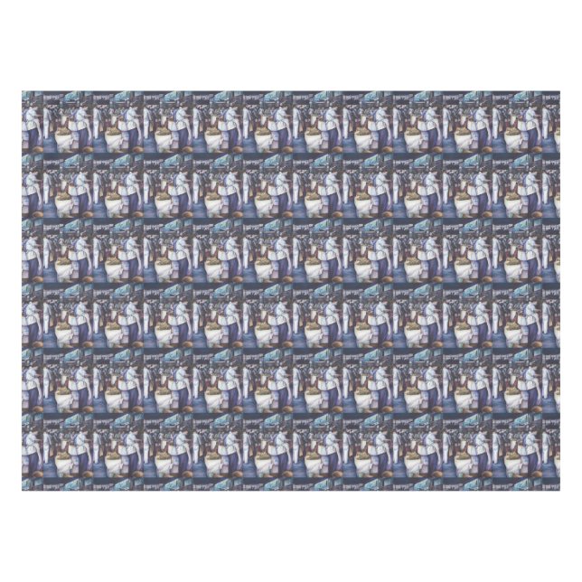 Toalha De Mesa Sopa de Cabeça de Peixe, Singapura (Frente (Horizontal))