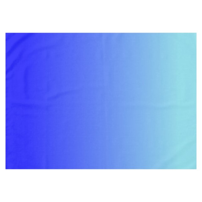 Toalha De Mesa Sopro Azul de Aqua Moderno (Frente (Horizontal))