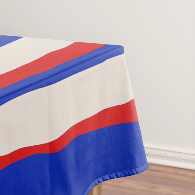 Toalha De Mesa Sorriso Negrito Padrão de Strike Azul Brilhante (Posição Original)