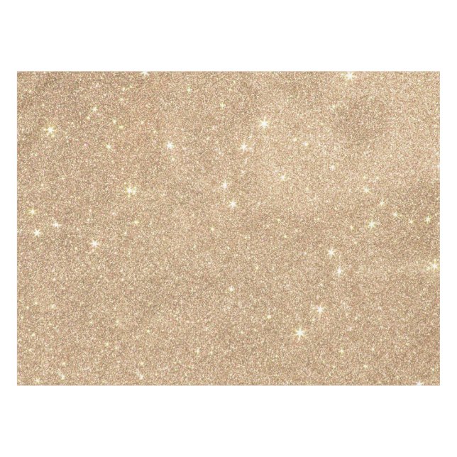 Toalha De Mesa Sparkles glamoroso chiques do brilho Dourado (Frente (Horizontal))