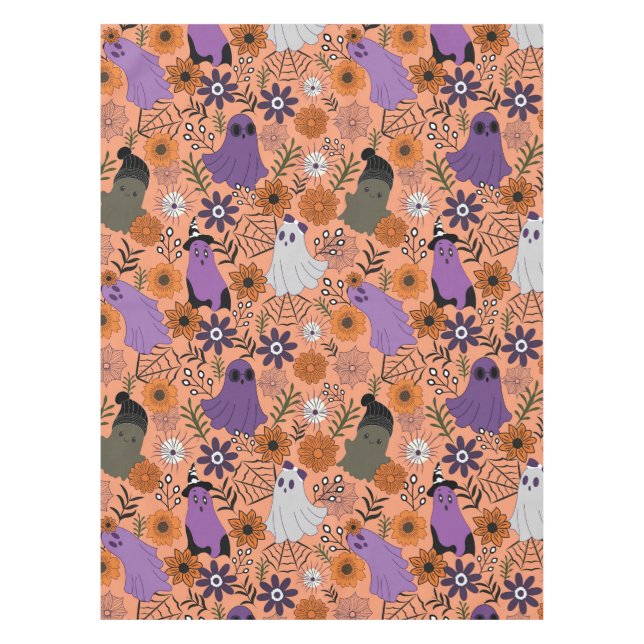 Toalha De Mesa Spooky floral (Frente)