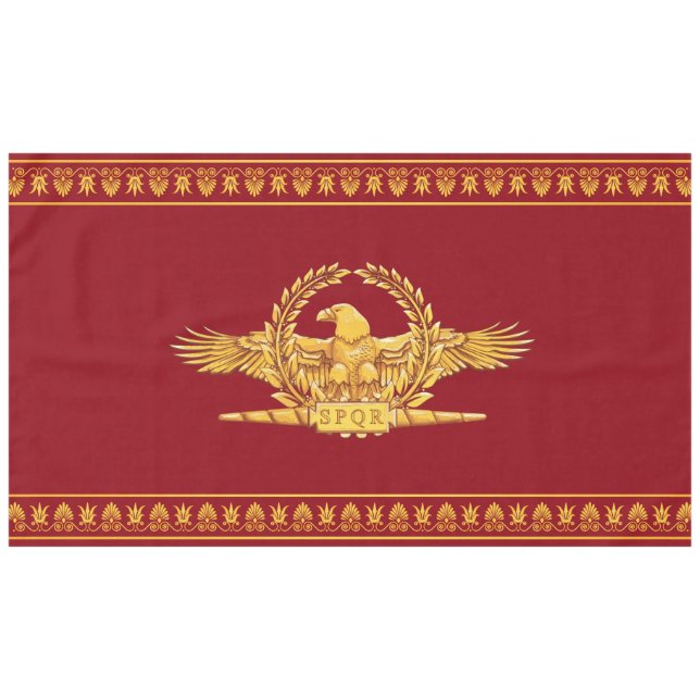 Toalha De Mesa SPQR romano imperial Eagle (Frente (Horizontal))