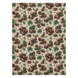 Toalha De Mesa St. Patrick’s Day Coffee & Shamrock Pattern