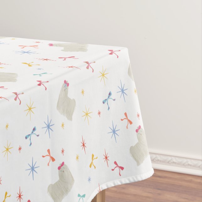 Toalha De Mesa Stark Sparkle Cute Puppy Deseja (Posição Original)