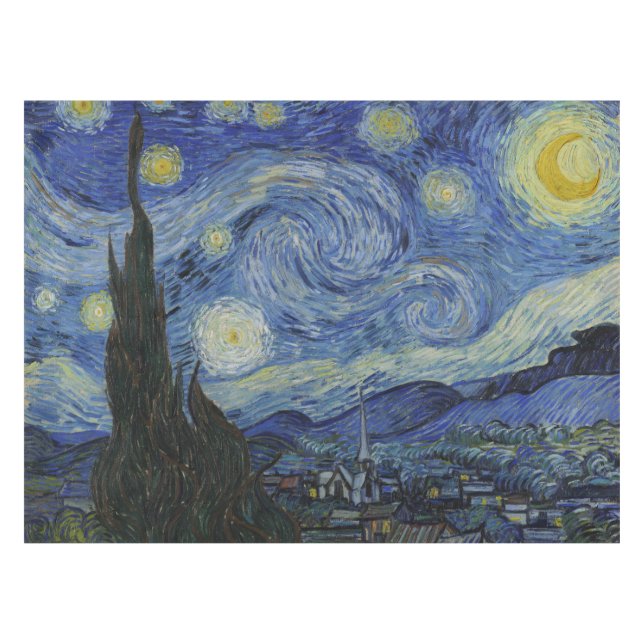 Toalha De Mesa Starry Night Vincent van Gogh (Frente (Horizontal))