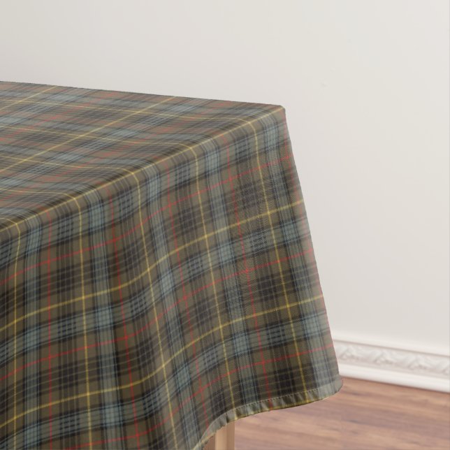 Toalha De Mesa Stewart Hunting Weathered Tartan - Padrão de Xadre (Posição Original)