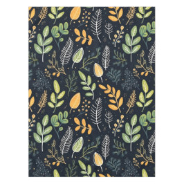 Toalha De Mesa Stylish Green and Yellow Foliage Pattern 