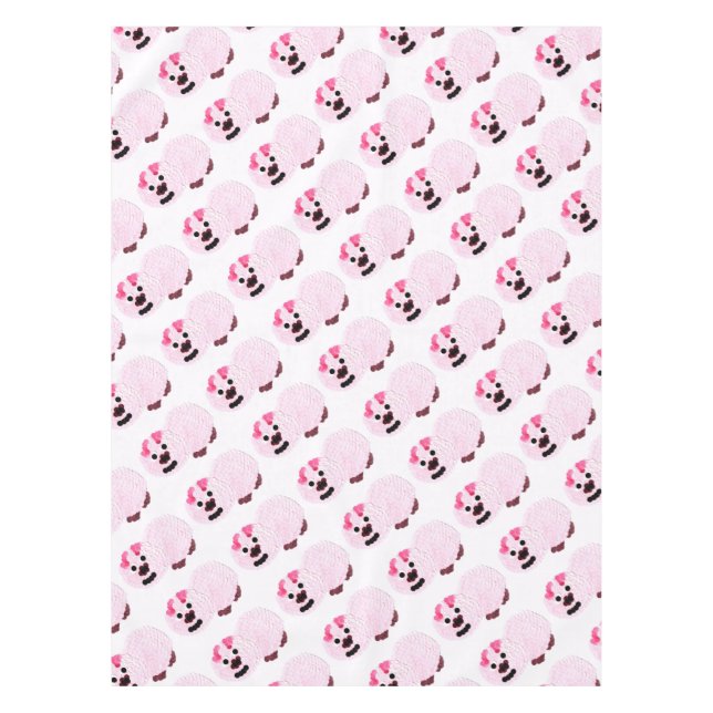Toalha De Mesa Suíno Rosa (Frente)