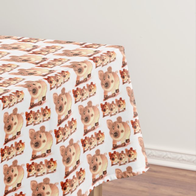 Toalha De Mesa Suínos de Tablecloth (Posição Original)