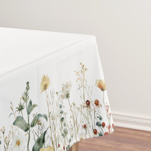 Toalha De Mesa Summer Wildflower Field Tablecloth (Posição Original)