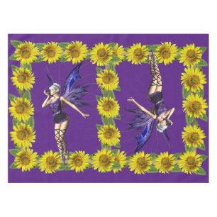Toalha De Mesa Sunflower Fairy Tablecloth