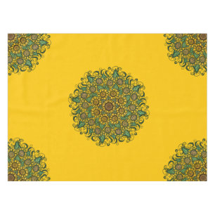 Toalha De Mesa Sunflower Mandala Nature Lover Girassóis Floral