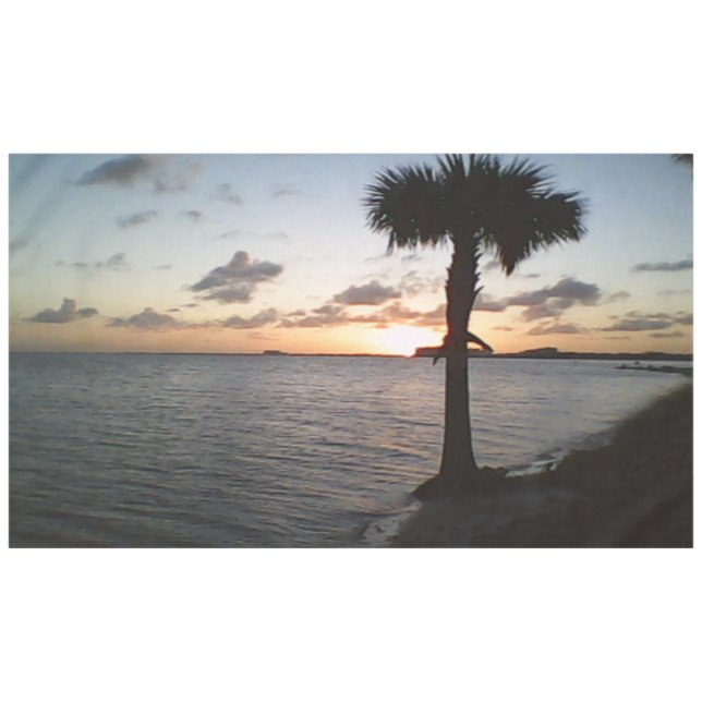 Toalha De Mesa Sunset Na Praia (Frente (Horizontal))