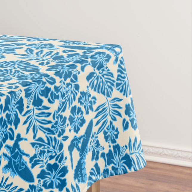 Toalha De Mesa Surf Pareau Havaiano - Surfe de Hibiscus (Posição Original)