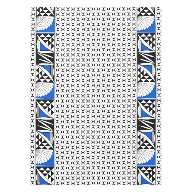 Toalha De Mesa Surto do Sudoeste de 70" em Azul (Frente)