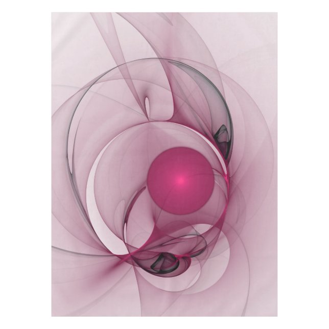 Toalha De Mesa Swing Fractal, Abstrato moderna, Arte Rosa Berry (Frente)