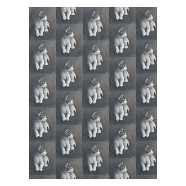 Toalha De Mesa Tabby Kitten (Frente)