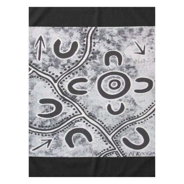 Toalha De Mesa Tabela de Cinza de Local de Reunião (Frente)