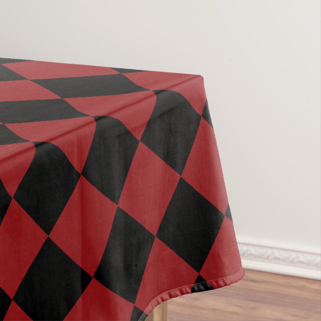 Toalha De Mesa Tablecloe de Verificação Vermelha Preta (Posição Original)