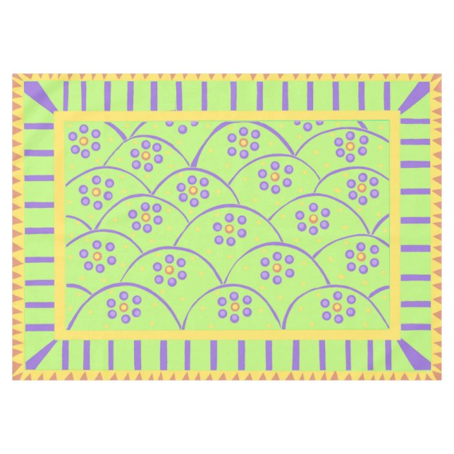 Toalha De Mesa Tableclote Baja Blooms (Frente (Horizontal))