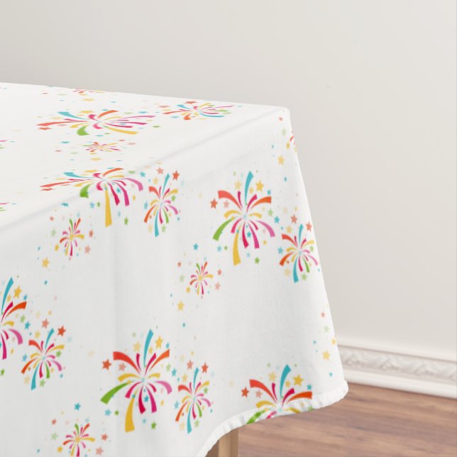 Toalha De Mesa Tablecloth 4 de julho Fireworks (Posição Original)