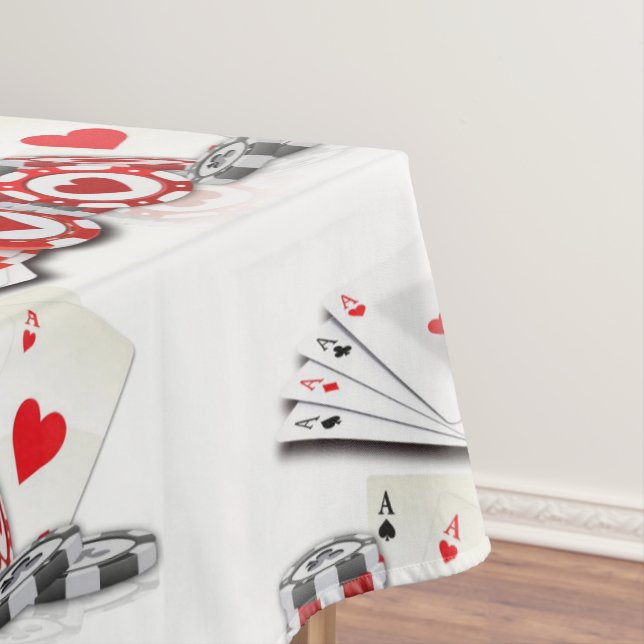 Toalha De Mesa Tablecloth Ace Hearts (Posição Original)