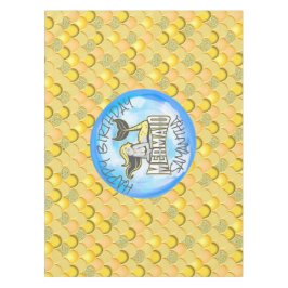 Toalha De Mesa Tablecloth amarelo Mermaid Sea