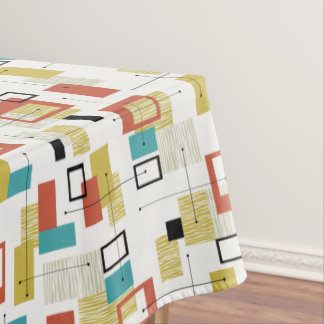 Toalha De Mesa Tablecloth atômico do design de Tiki do vintage