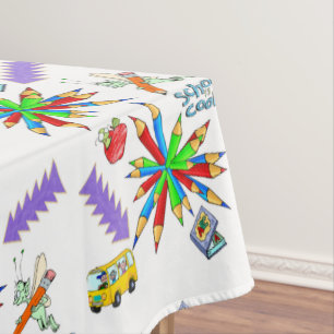 Toalha De Mesa Tablecloth Back to School é Legal