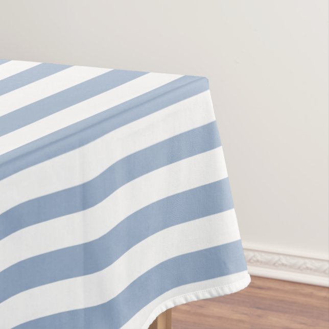 Toalha De Mesa Tablecloth Blue & White Stripe   (Posição Original)